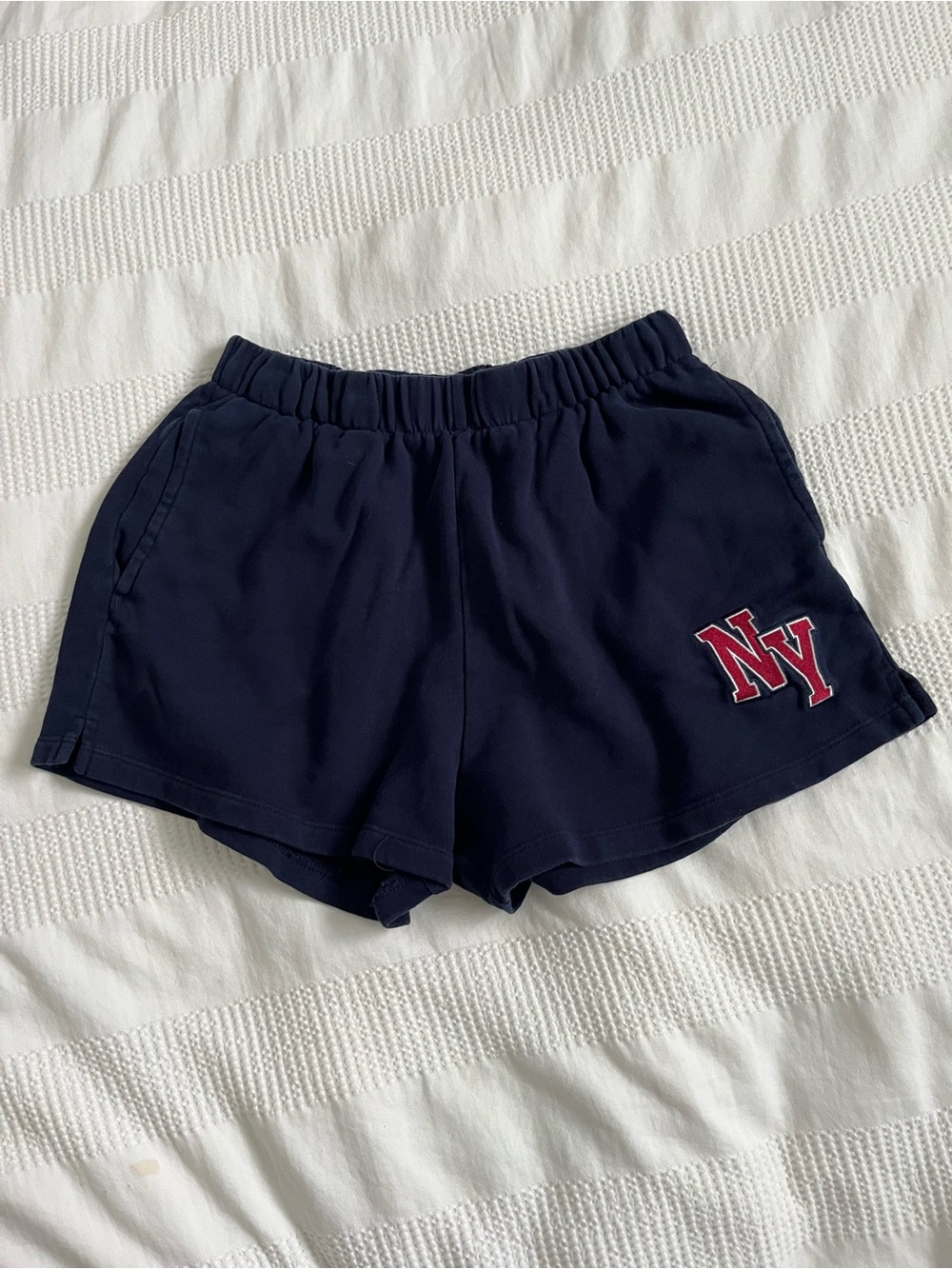 GARAGE navy blue sweatshorts
